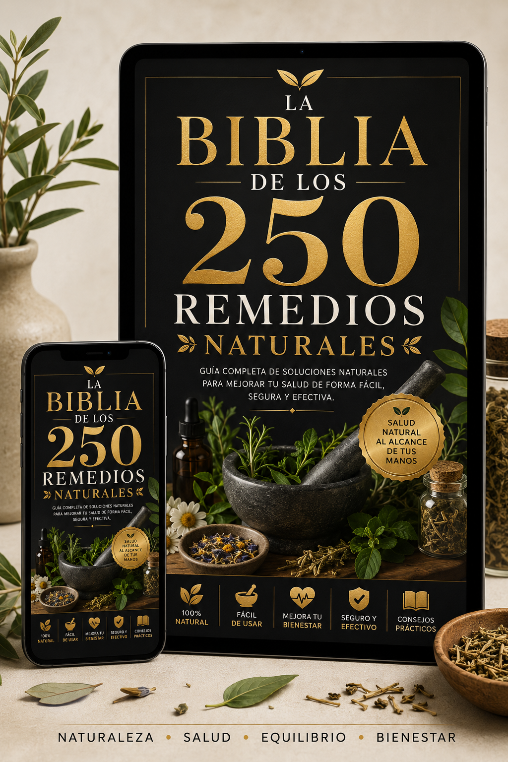 La Biblia de los 250 Remedios Naturales | Guía Digital Completa en PDF